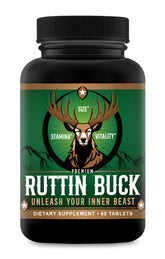 Forever Forged Ruttin Buck vista frontal del envase que transmite potencia y confianza