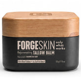 Forge Skin front jar view showing tidy packaging and daily use benefit