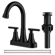 FORIOUS matte black front view showing sleek two-handle design and benefit durable finish