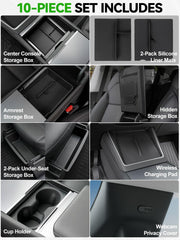 Foronetry armrest storage box detail protecting items and maximizing space