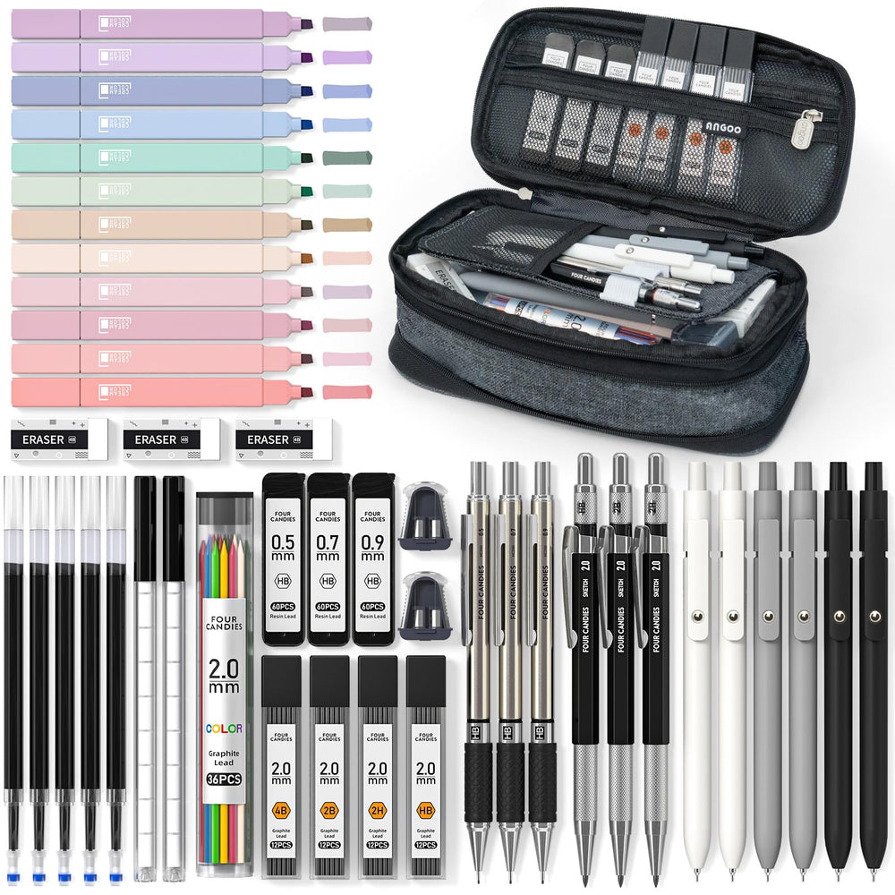 Four Candies black organizer front view showing neat storage and portability