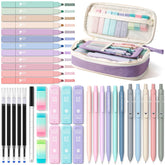 Four Candies estuche morado frontal mostrando cierre y capacidad organizada
