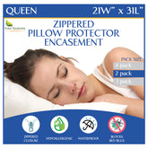 Four Seasons Essentials funda frontal Queen que protege almohada de líquidos