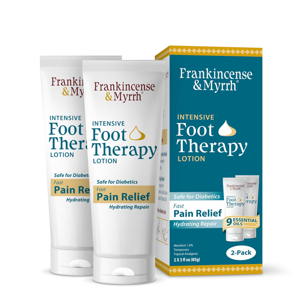 FRANKINCENSE & MYRRH pack frontal mostrando las dos latas y beneficio de doble suministro