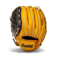 Franklin Sports frente del empaque del Field Master 12" mostrando características y beneficio de entrada rápida al juego