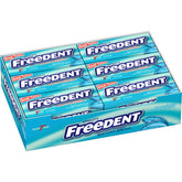 Freedent frente del paquete mostrando marca y cantidad, conveniencia visible