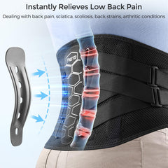 FREETOO detalle del panel lumbar biónico que estabiliza la columna