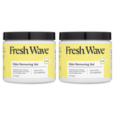 Fresh Wave envase frontal mostrando el gel y el aroma limón, elimina olores naturalmente