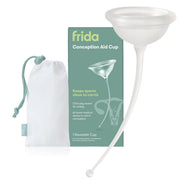Frida Fertility front packaging showing conception cup and storage benefit