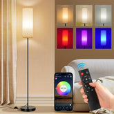 FRIDEKO HOME lámpara de pie frontal mostrando diseño y luz ambiental
