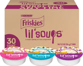 Friskies front packaging showing 30-count variety pack and benefits