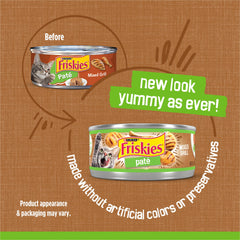 Friskies textura paté en primer plano para apetito fácil
