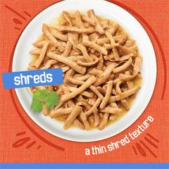 Purina Friskies porción servida en plato, facilita comer y controlar ración