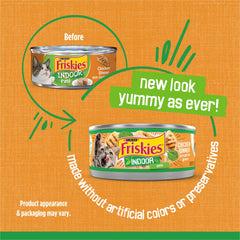 Friskies textura pate cerca que destaca cremosidad apetecible