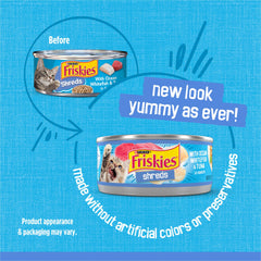 Friskies textura de tiras de pescado cerca que mejora aceptación