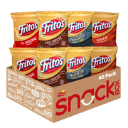 Fritos paquete frente mostrando variedad y conveniencia para eventos