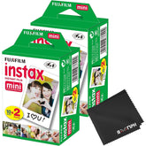 Fujifilm empaque frontal mostrando 4 cartuchos y beneficio de 40 fotos