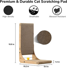 FUKUMARU rascador fijado verticalmente en pared para afilar uñas