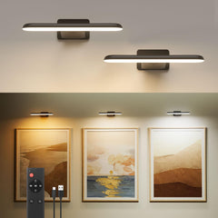 FULEN front view of paired black picture lights highlighting elegance and balance