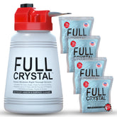Full Crystal front packaging showing bottle and powder kit with benefit of complete set