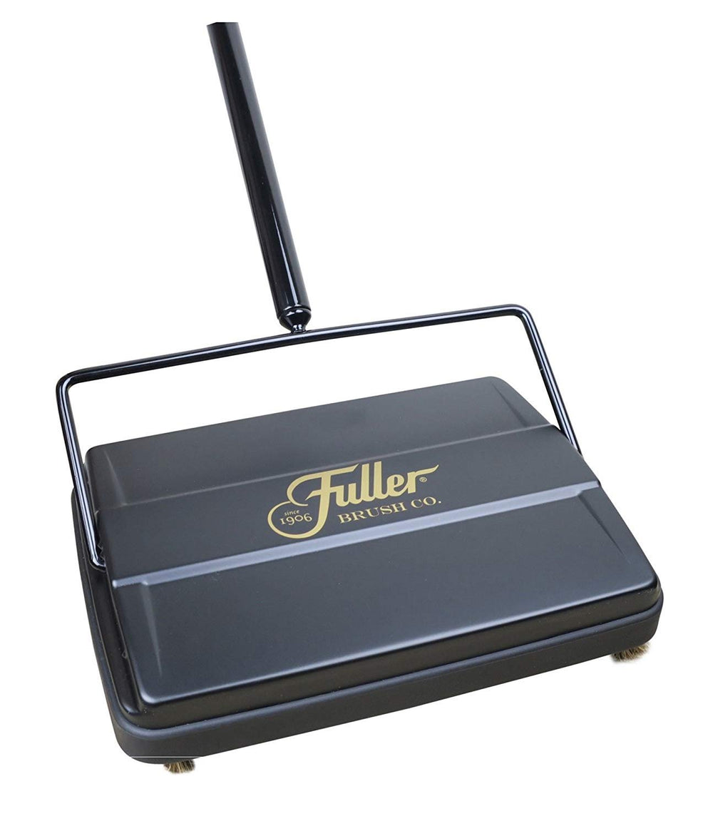 Fuller Brush front view showing compact body and 9-inch cleaning path for quick cleanups
