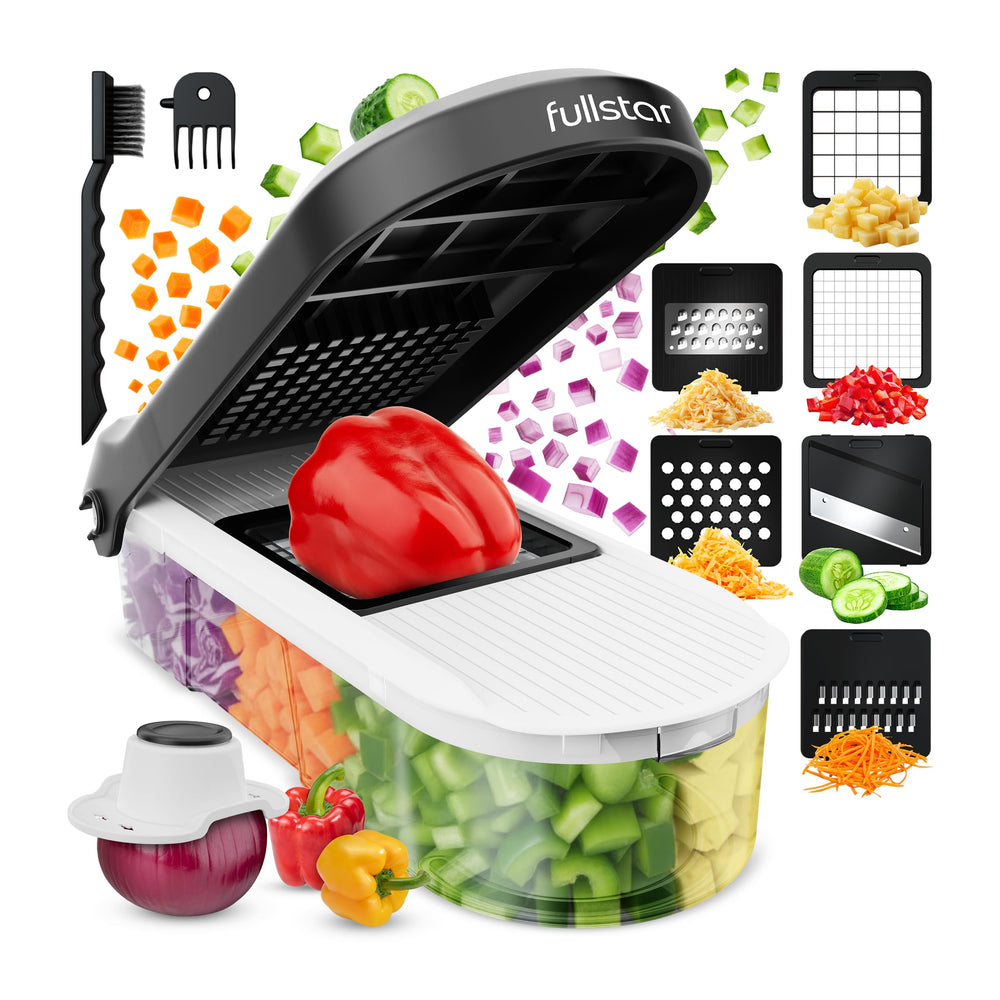 fullstar vista frontal del kit con todas las piezas y beneficios de versatilidad