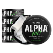 Fully Loaded pouches front can showing wintergreen flavor and convenience benefits