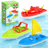 FUN LITTLE TOYS front packaging showing colorful floating boat set benefit: ready-to-play