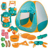 FUN LITTLE TOYS front view of pop-up tent showing easy setup and play space