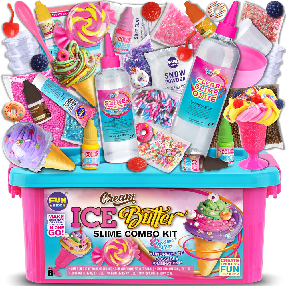 FUN KIDZ empaque frontal del kit mostrando contenido y beneficios