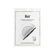 Fur parche microneedle frontal mostrando el diseño y beneficio puntual