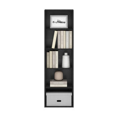 Furinno LUDER colocada en salón exhibiendo libros y plantas para inspiración