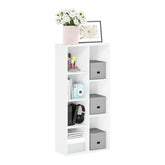 Furinno vista frontal del mueble mostrando 7 cubos, organiza espacios pequeños