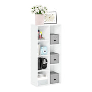 Furinno vista frontal del mueble mostrando 7 cubos, organiza espacios pequeños