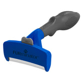 FURminator frontal deShedding Tool mostrando diseño y beneficio de reducción de pelo