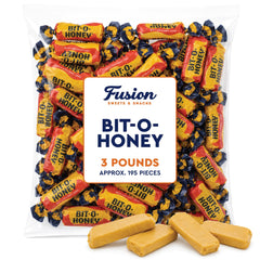Fusion Sweets And Snacks primer plano de textura masticable y brillo apetecible