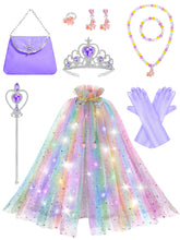Fuzmo capa y vestido morado mostrando diseño y ajuste cómodo