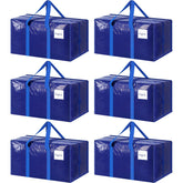 FYGRIP front view of six blue moving bags showing capacity and durability