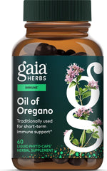 Gaia Herbs envase frontal claro mostrando información y beneficio inmune