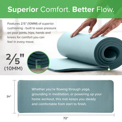 Gaiam close-up textured foam surface offering improved traction