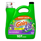 Gain envase frontal mostrando aroma lavanda y rendimiento