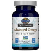 Garden of Life front packaging showing lemon omega fish oil for clarity and trust