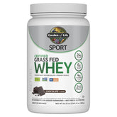 Garden of Life envase frontal chocolate mostrando etiqueta clara y beneficios