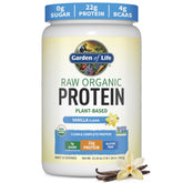 Garden of Life product front packaging showing vanilla and benefits