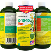 GARDENWISE frente del envase mostrando diseño y volumen de 8 oz, fácil identificación