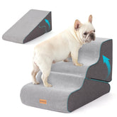Gardner Pet front view 3-step stairs showing stable, comfortable access