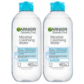 Garnier botella frontal 400 ml mostrando diseño y beneficio limpieza eficaz