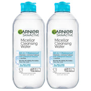 Garnier botella frontal 400 ml mostrando diseño y beneficio limpieza eficaz