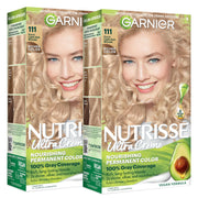 Garnier caja frontal mostrando tono 111 y beneficios nutritivos