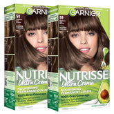 Garnier caja frontal mostrando tono 51 y beneficio cobertura total